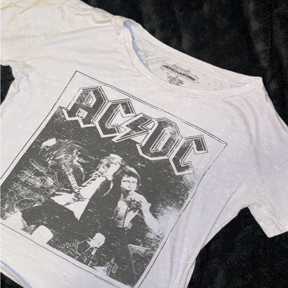 Live Nation White AC/DC Graphic Tee